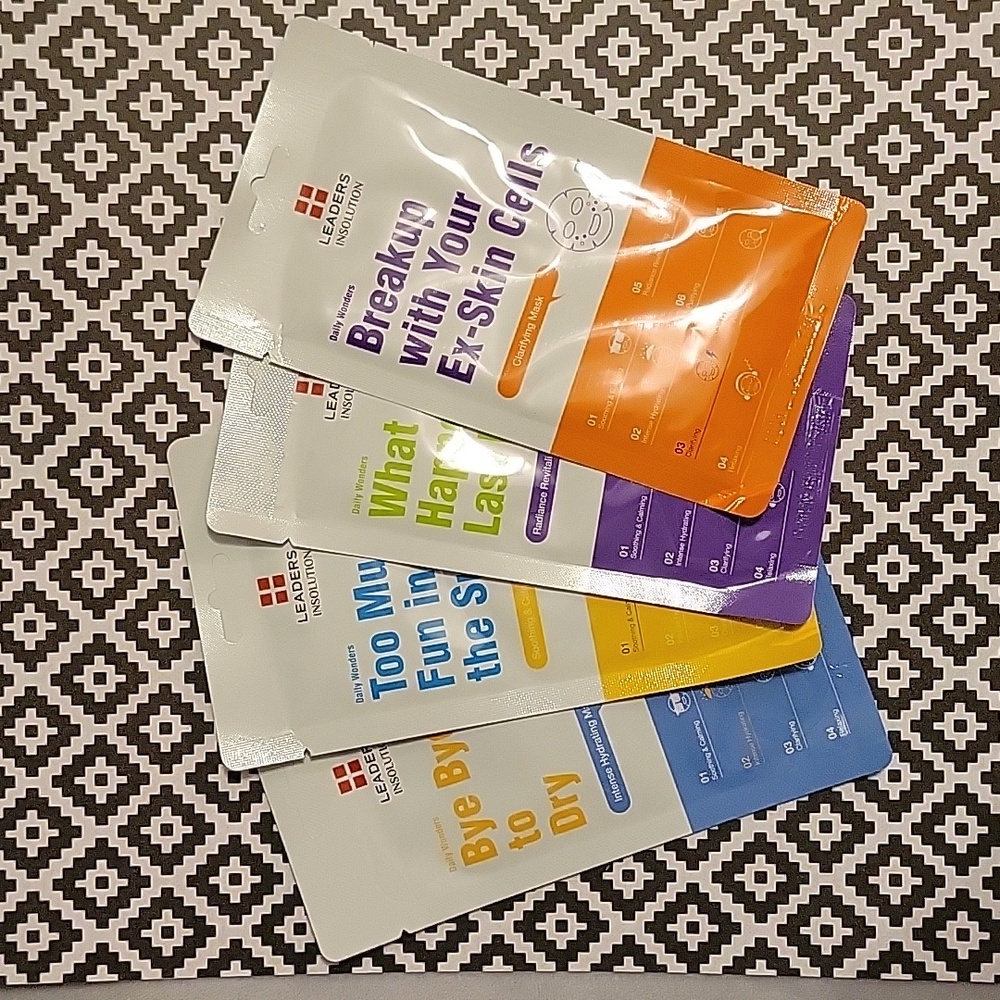 Face Masks, 4 pack, Leaders Insolution, New - Picture 1 of 9